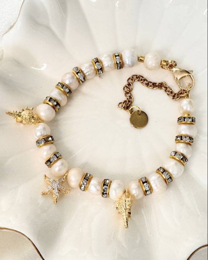 Golden Sea Pearl Bracelet