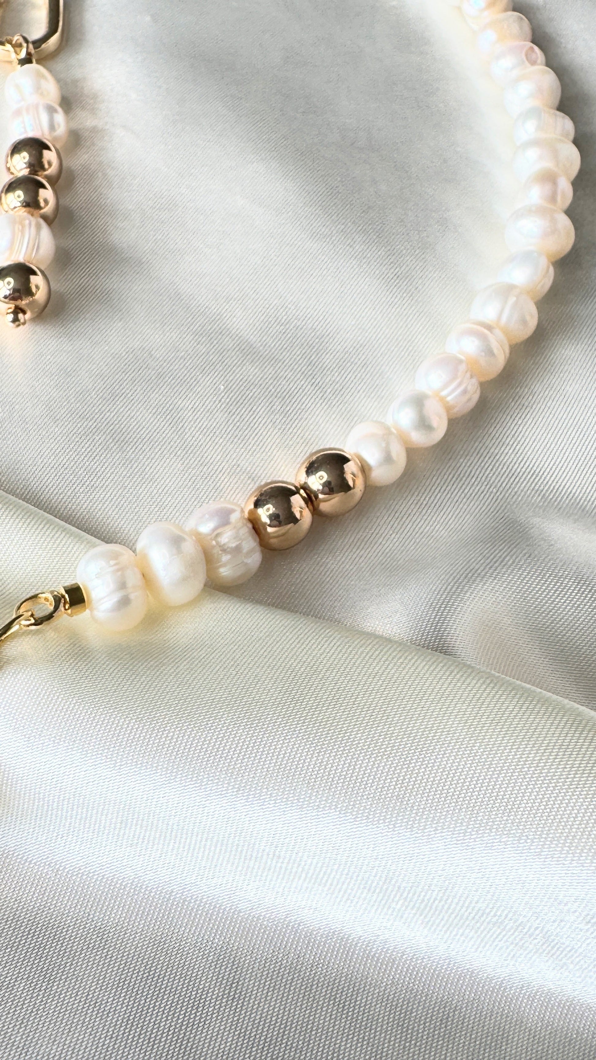 Golden Hematite Pearl Jewelry Set - Malvy Jewelry