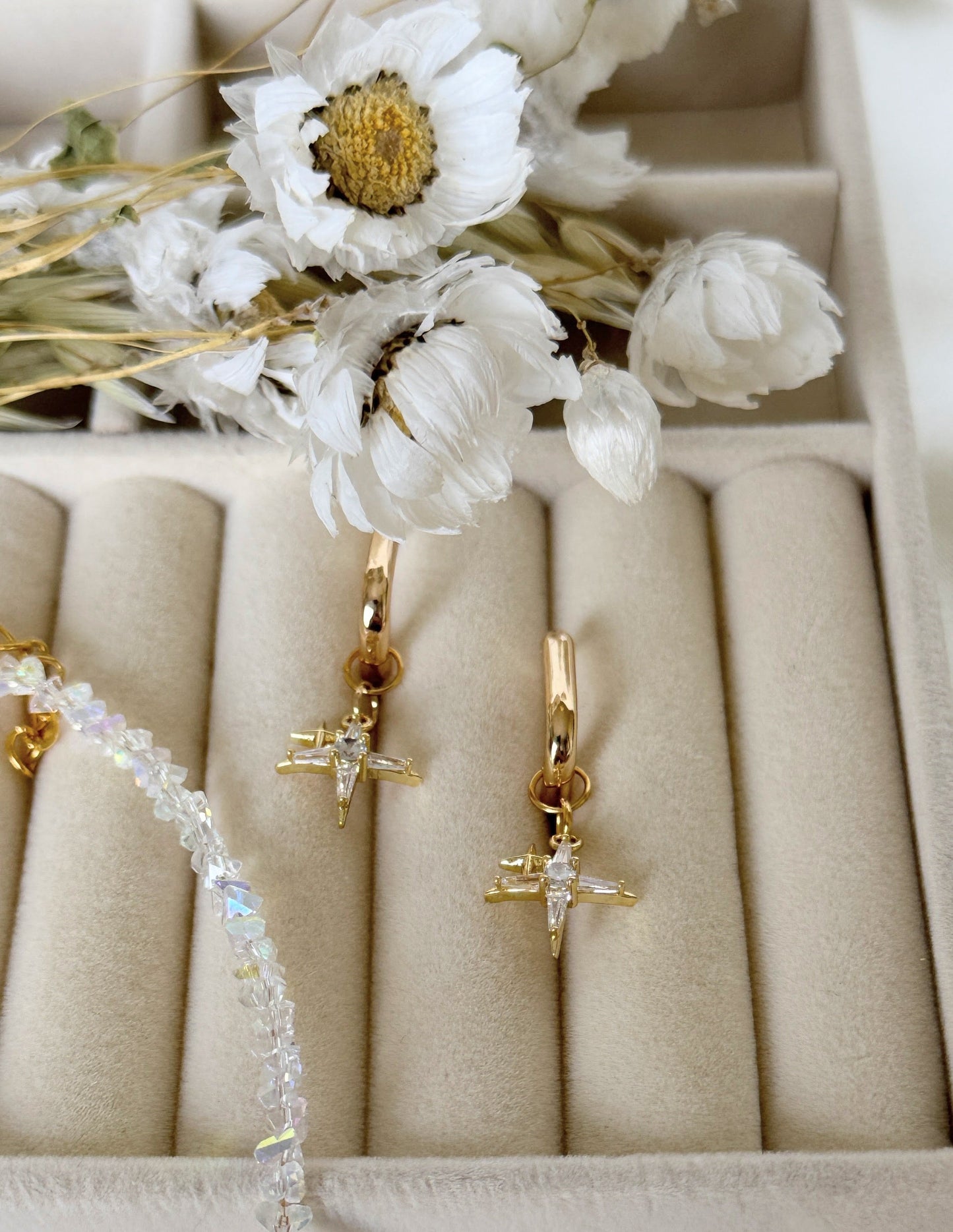 Stars Hematite Crystal Jewelry Set - Malvy Jewelry