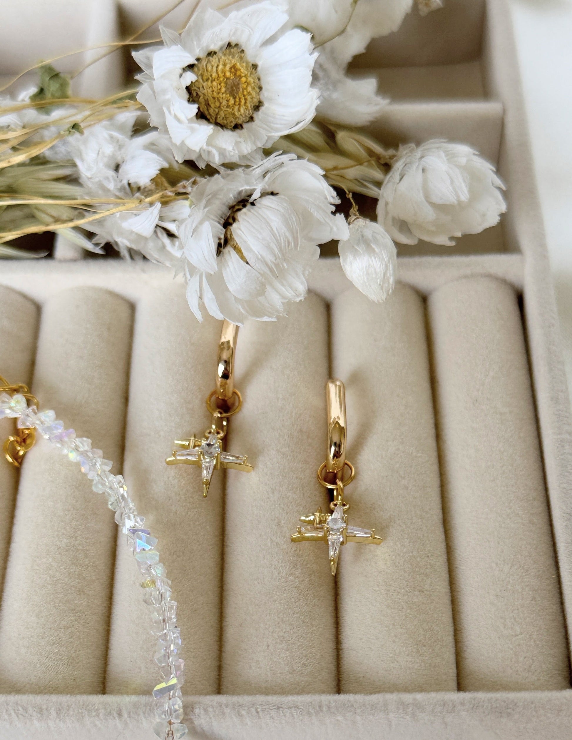 Stars Hematite Crystal Jewelry Set - Malvy Jewelry