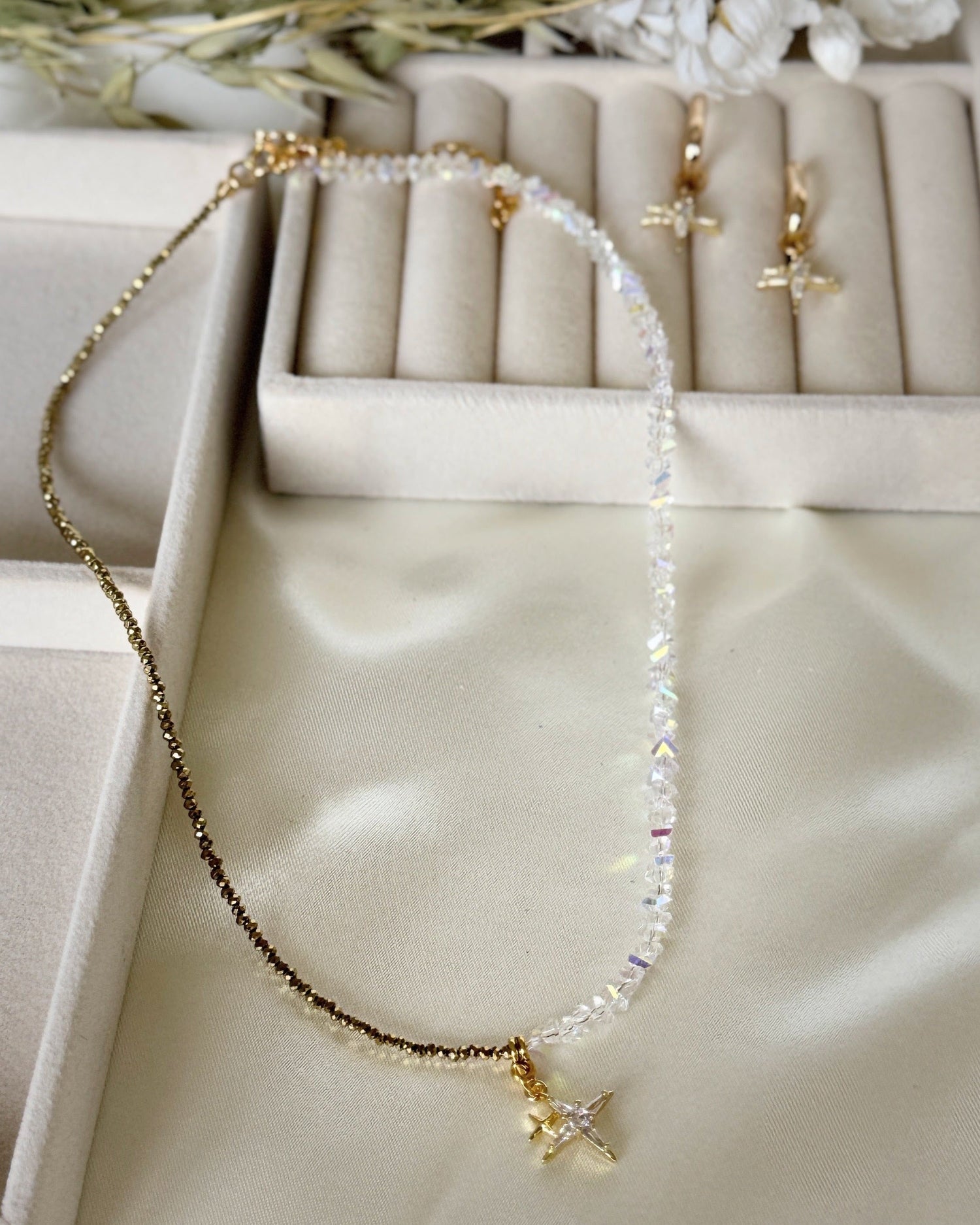 Stars Hematite Crystal Jewelry Set - Malvy Jewelry