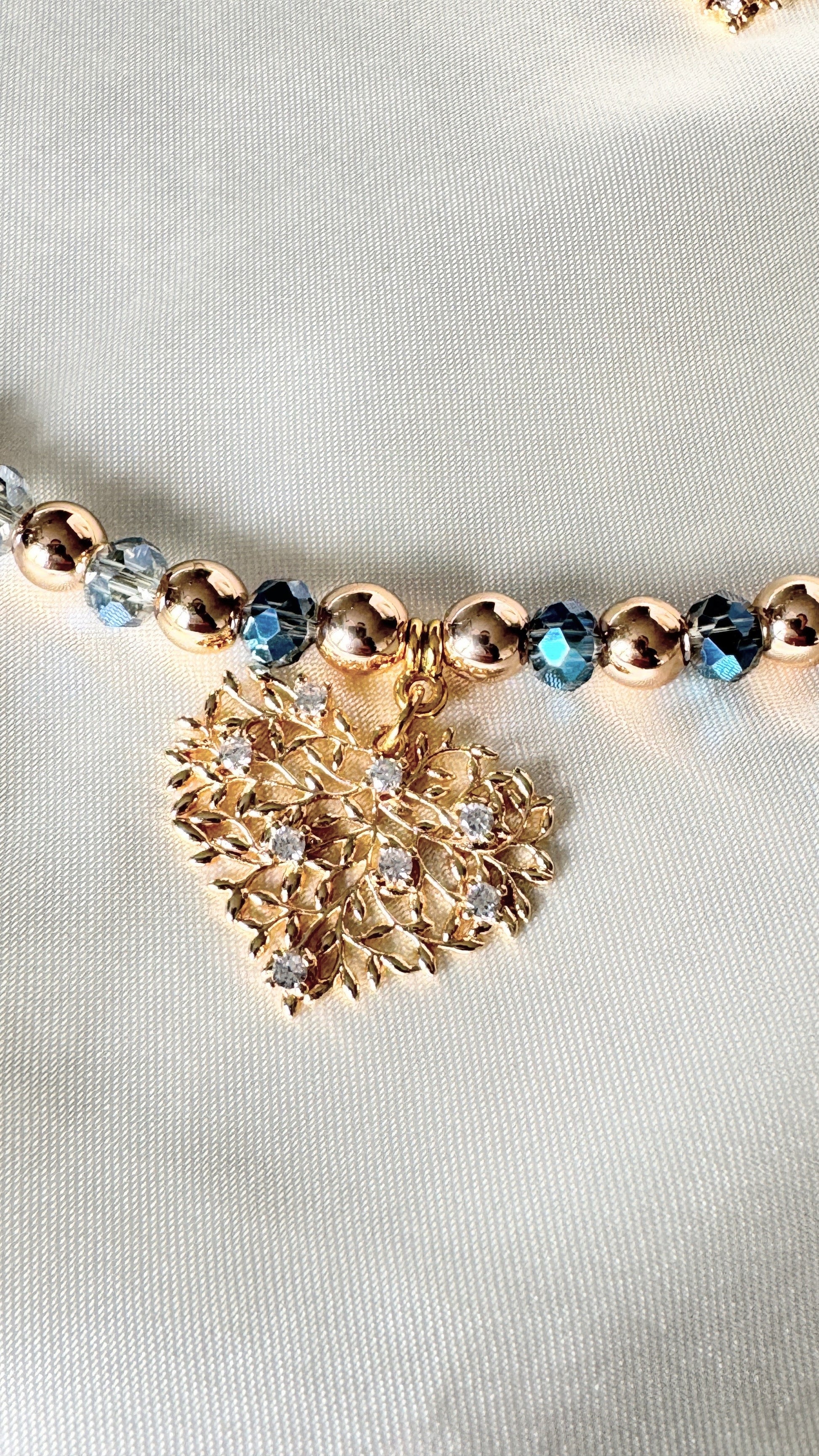 Tree Blue Crystal Hematite Jewelry Set - Malvy Jewelry